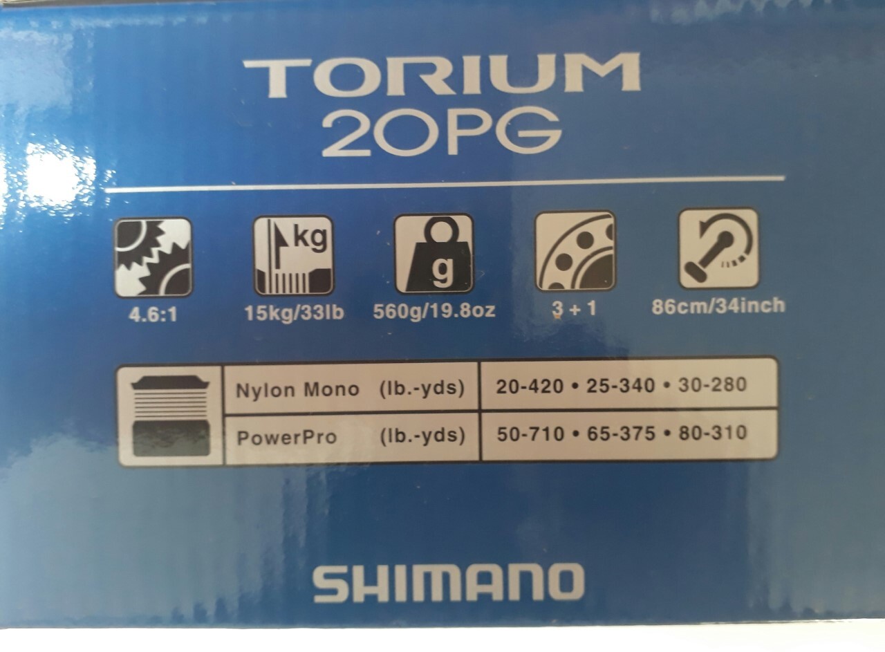 SHIMANO TORIUM 20PGA REEL
