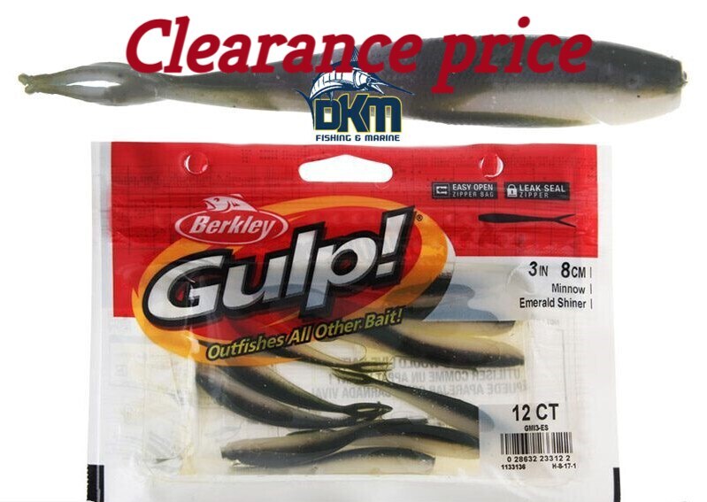 Berkley Gulp Minnow 3 Emerald Shiner