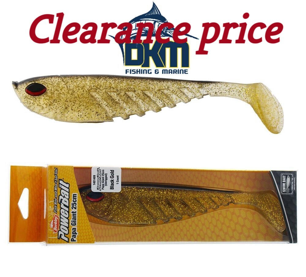 Berkley Powerbait Giant Ripple Shad 25cm Black And Gold