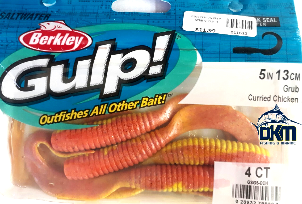 Berkley Gulp Grub Curried Chicken 5in 13cm