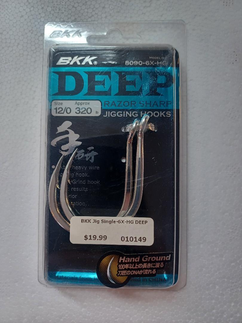 BKK Deep 8090-6X-HG Jigging Hooks 12/0 PK2