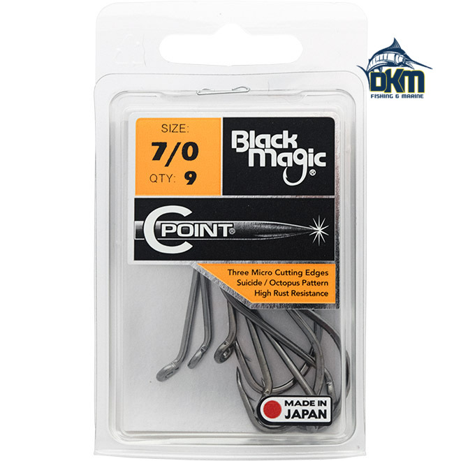 Black Magic C Point Hooks 7/0 Economy Pk9