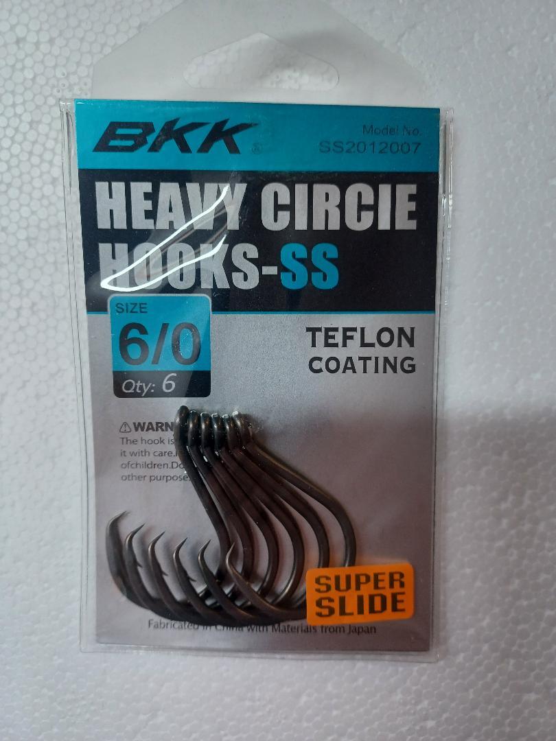 BKK Heavy Circle Hooks Super Slide 6/0 6 pack