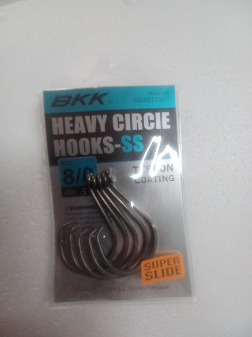 BKK Heavy Circle Hooks Super Slide 8/0 PK5