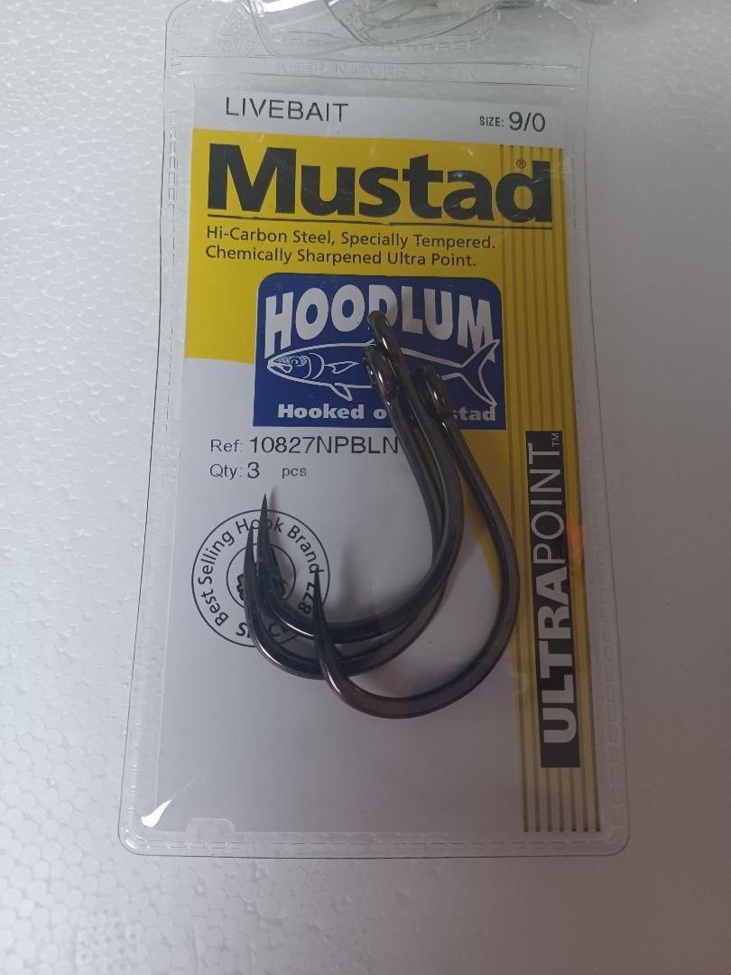 Mustad UltraPoint Hoodlum Livebait Hook 9/0 3 pack