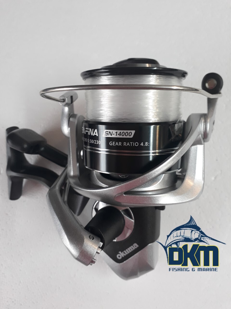 Okuma Safina 14000 Spin Reel Spooled with 15KG Mono