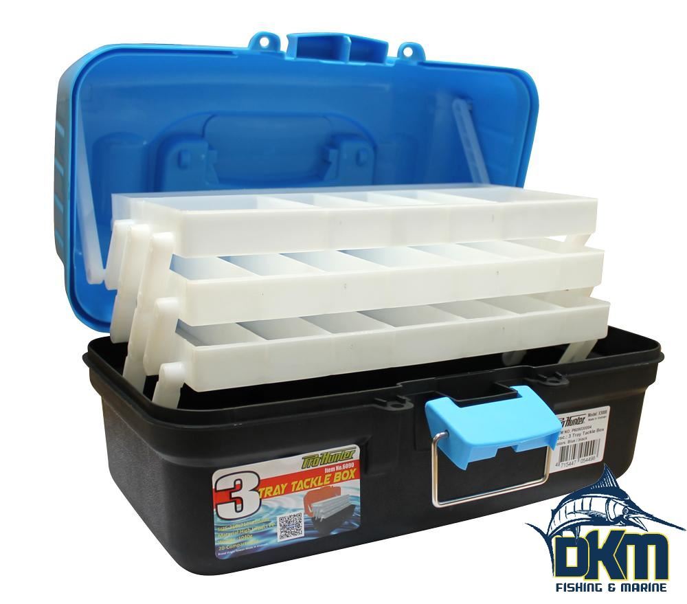 Three Tray Tackle Box - Blue