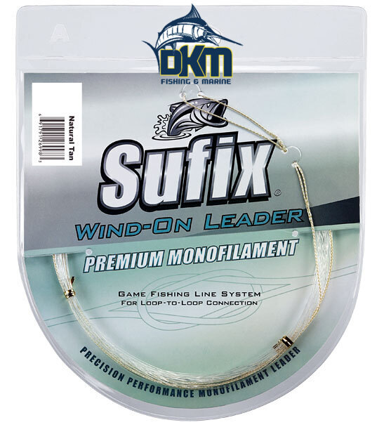 SUFIX WIND-ON MONO LEADER TAN 10m 50lb