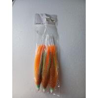 Triple Skirt x 3 7.5" Green Orange