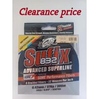 Sufix 832 Advanced Superline 0.42mm 37kg 300m multicolor