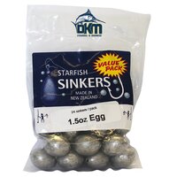STARFISH EGG SINKER VALUE PACK 1.5OZ (24 PER PACK)