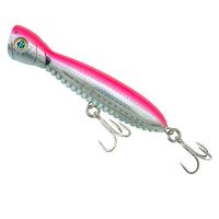 OCEAN BORN FLYING POPPER 140MM Floating Pink Silver