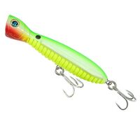 OCEAN BORN FLYING POPPER 140MM Super Long Distance Lime Glow Chartreuse