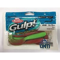 Berkley Gulp Grub 6in 15cm Nuclear Chicken PK4