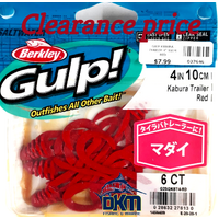Berkley Gulp 4in 10cm Kabura Trailer Red