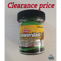 Berkley Powerbait Natural Scent Glitter Black & Spring Green Aniseed