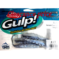 Berkley Gulp Nemesis Prawn Curl Tail Molting Shrimp 4IN 10CM