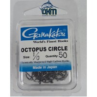Gamakatsu Octopus Circle 1/0 Hooks Pack Of 50