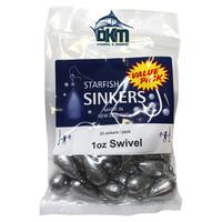 STARFISH SWIVEL SINKER VALUE PACK 1OZ (20 PER PACK)