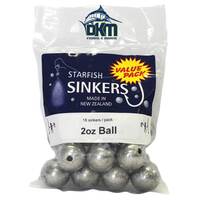STARFISH BALL SINKER VALUE PACK 2OZ (18 PER PACK)