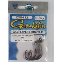 Gamakatsu Octopus Circle 2/0 Hooks Pk6