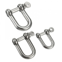 D Shackle 8mm Stainless Steel