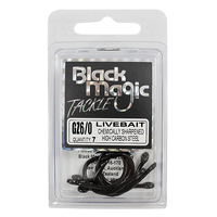 Black Magic GZ Livebait Series Hooks Economy Pack 6/0 7pk