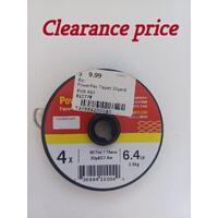 Rio Powerflex Tippet 30yd/27.4m 4X 6.4lb/2.9kg .178mm