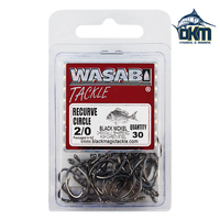 Wasabi Recurve Hooks 2/0 Pack of 30