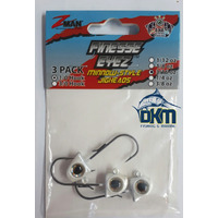 Z-MAN Finesse EyeZ 1/0 3/16 Pearl 3PK