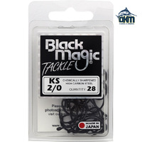 Black Magic KS Hooks Size 2/0 Pk28