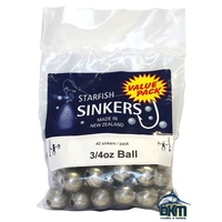 Ball Sinker Value Pack - 3/4oz (40 per pack)