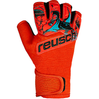 Soccer Goal Keeper Gloves Reusch Futsal Grip - Red/Blue/Black - Size 8