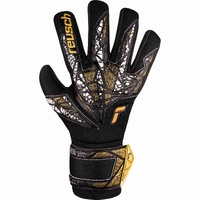 Reusch Silver NC Finger Support Black / Gold / White Size 9 Goalkeeper Gloves