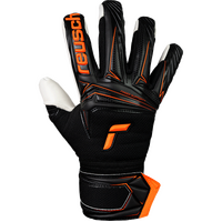Reusch Attrakt Advance Finger Support - Black/Shocking Orange - Size 11