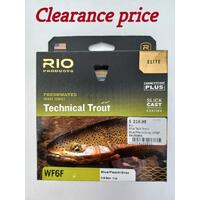 Rio Freshwater Trout Series Technical Trout WF6F Blue/Peach/Gray
