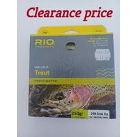Rio Avid Series Trout Freshwater 250gr 24ft Sink Tip Black/Pale Yellow