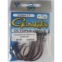 Gamakatsu Octopus Circle 7/0 Hooks Pk6