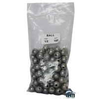 Ball Sinker Bulk Pack - 1/2oz (100 per pack)