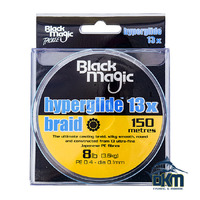 Black Magic Hyperglide Braid 8lb 150m