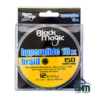 Black Magic Hyperglide Braid 12lb 150m