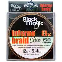 Black Magic Inferno Braid 5.4kg (12lb) 150m spool