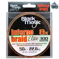 Black Magic Inferno Braid Elite 50lb 300mtr