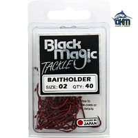 Black Magic Baitholder Hooks Size 02 Economy Pk 40