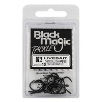 Black Magic GZ Livebait Series Hooks Economy Pack Size 2 15pk