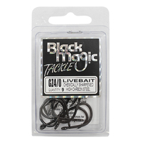 Black Magic GZ Livebait Series Hooks Economy Pack 4/0 11pk