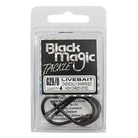 Black Magic GZ Livebait Series Hooks Economy Pack 9/0 4pk