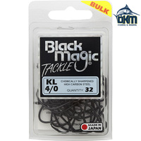 Black Magic KL Hooks Bulk 4/0 PK 32