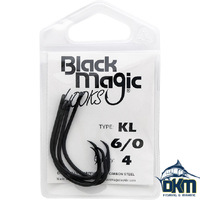 Black Magic KL Black 6/0 PK4 Hooks