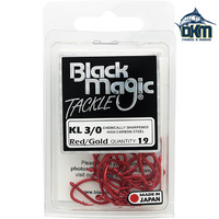 Black Magic KL Red/Gold Hooks 3/0 Pack 19
